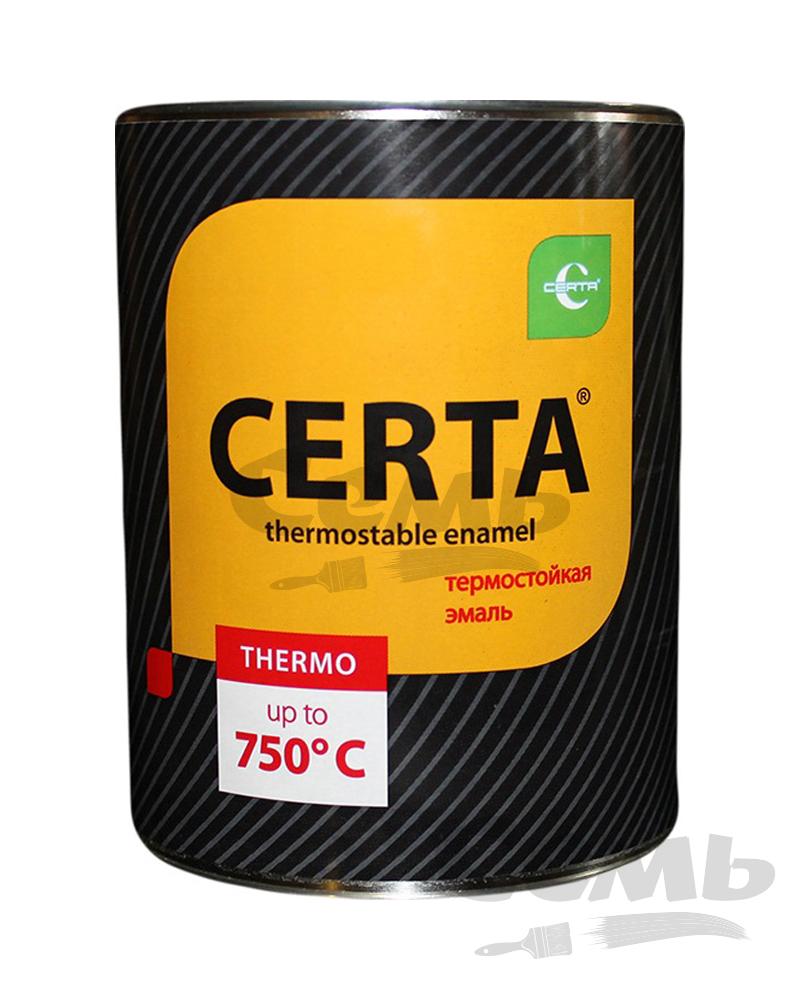 Эмаль Церта термостойкая графит (до 600 град.) /0,8 кг/
