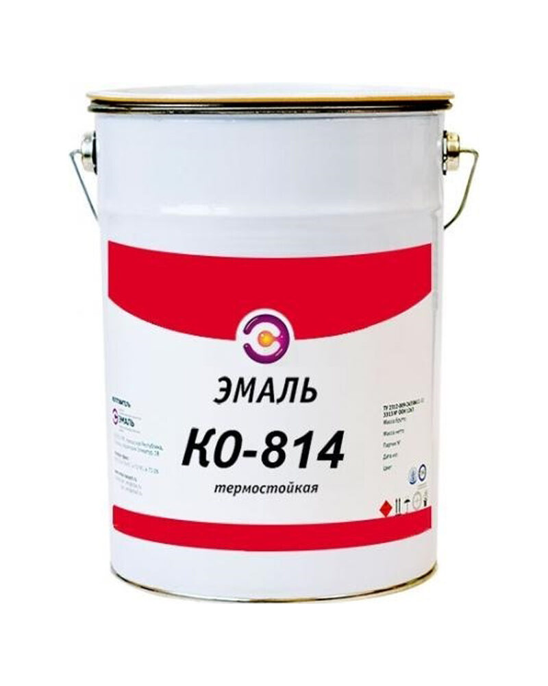 Эмаль КО-814 серебристая /25 кг/ Канаш
